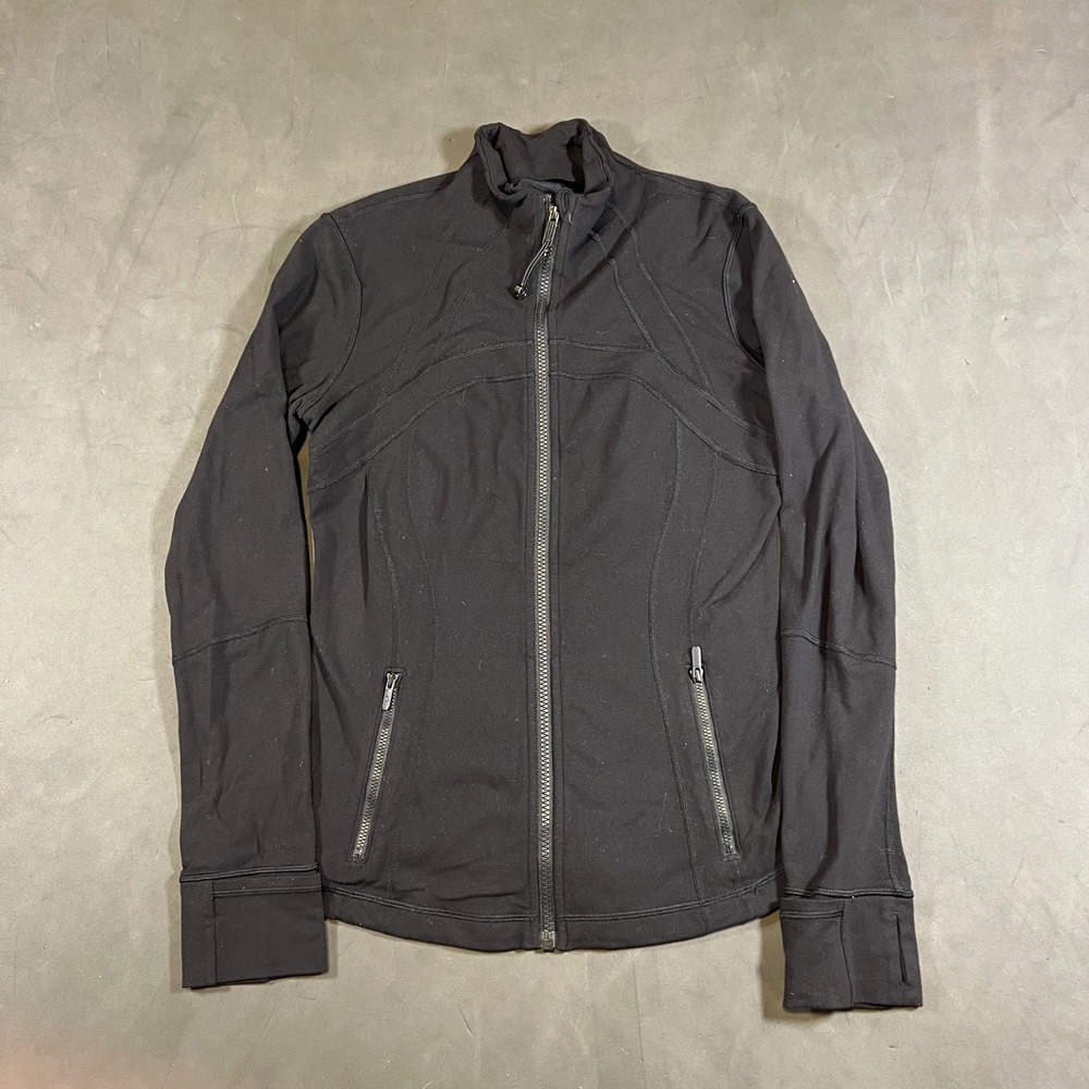 Lululemon Define Jacket Women 8 Black Full Zip Yoga Activewear